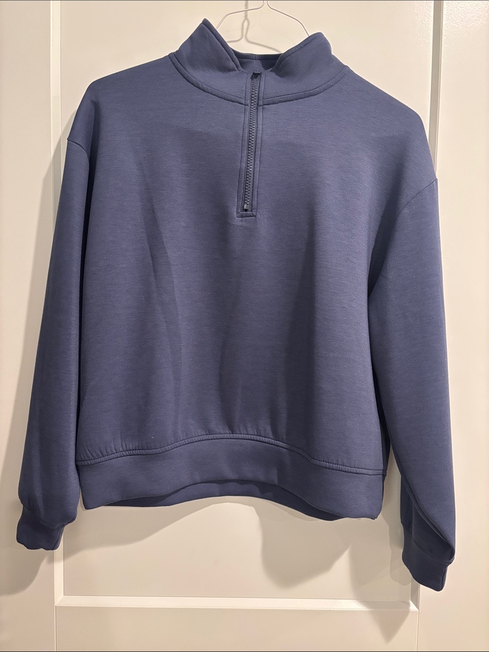 Zenana Women’s Quarter Zip Scuba Sweatshirt Medium